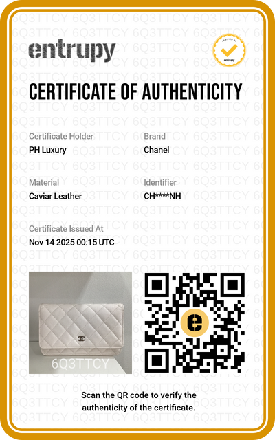 Chanel WOC White Caviar SHW