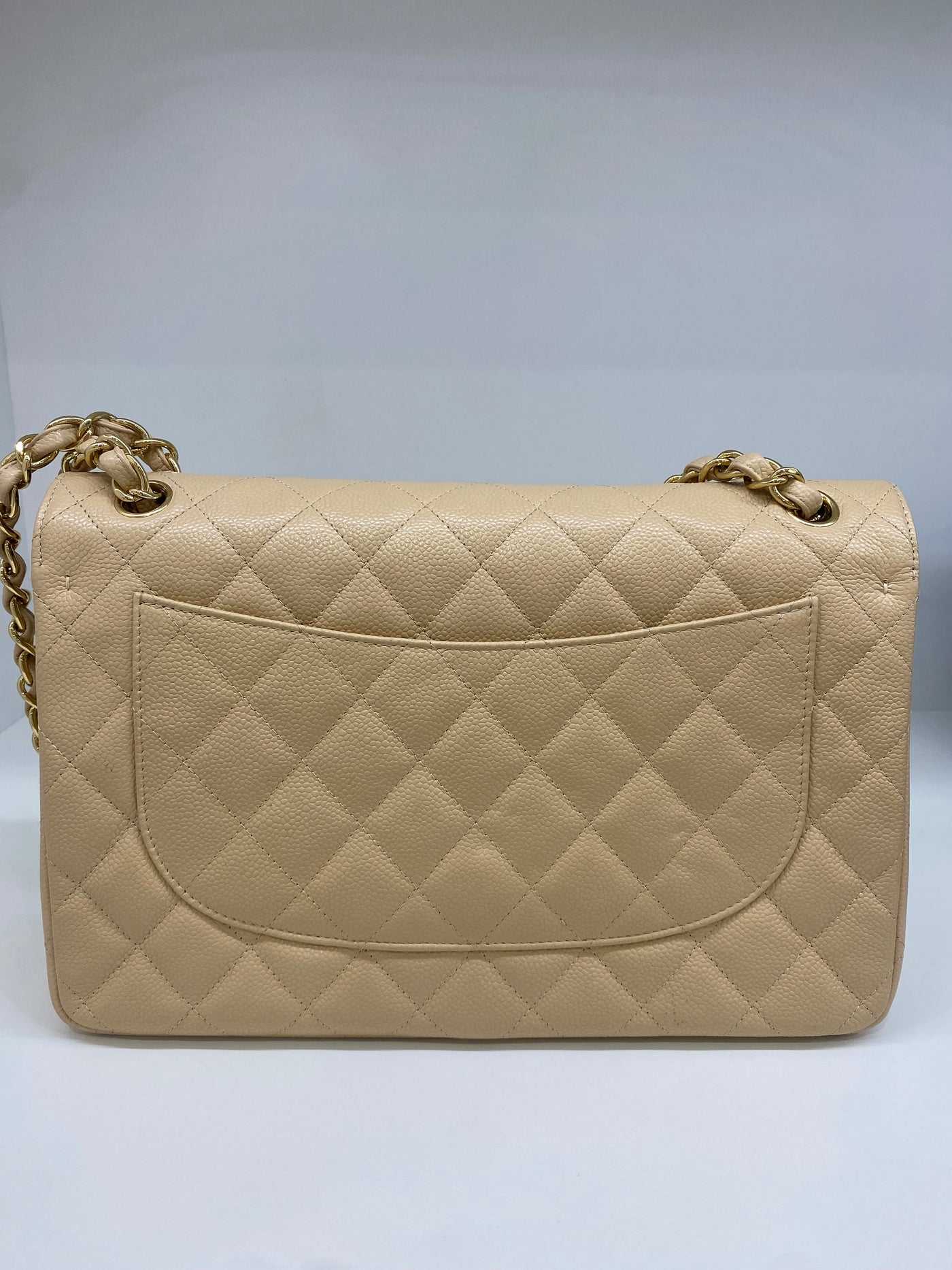 Chanel Classic Flap Jumbo Beige GHW