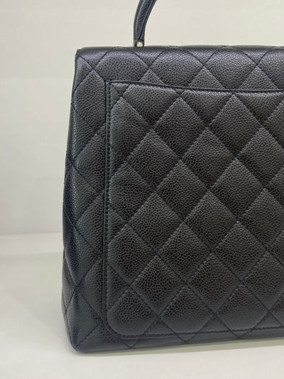 Chanel Kelly Caviar Black Large Vintage