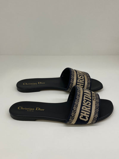Dior Dway Slides Navy Size 38