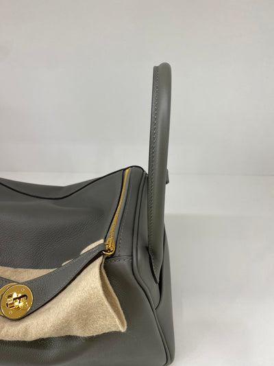 Hermes Lindy 26 Gris Meyer GHW