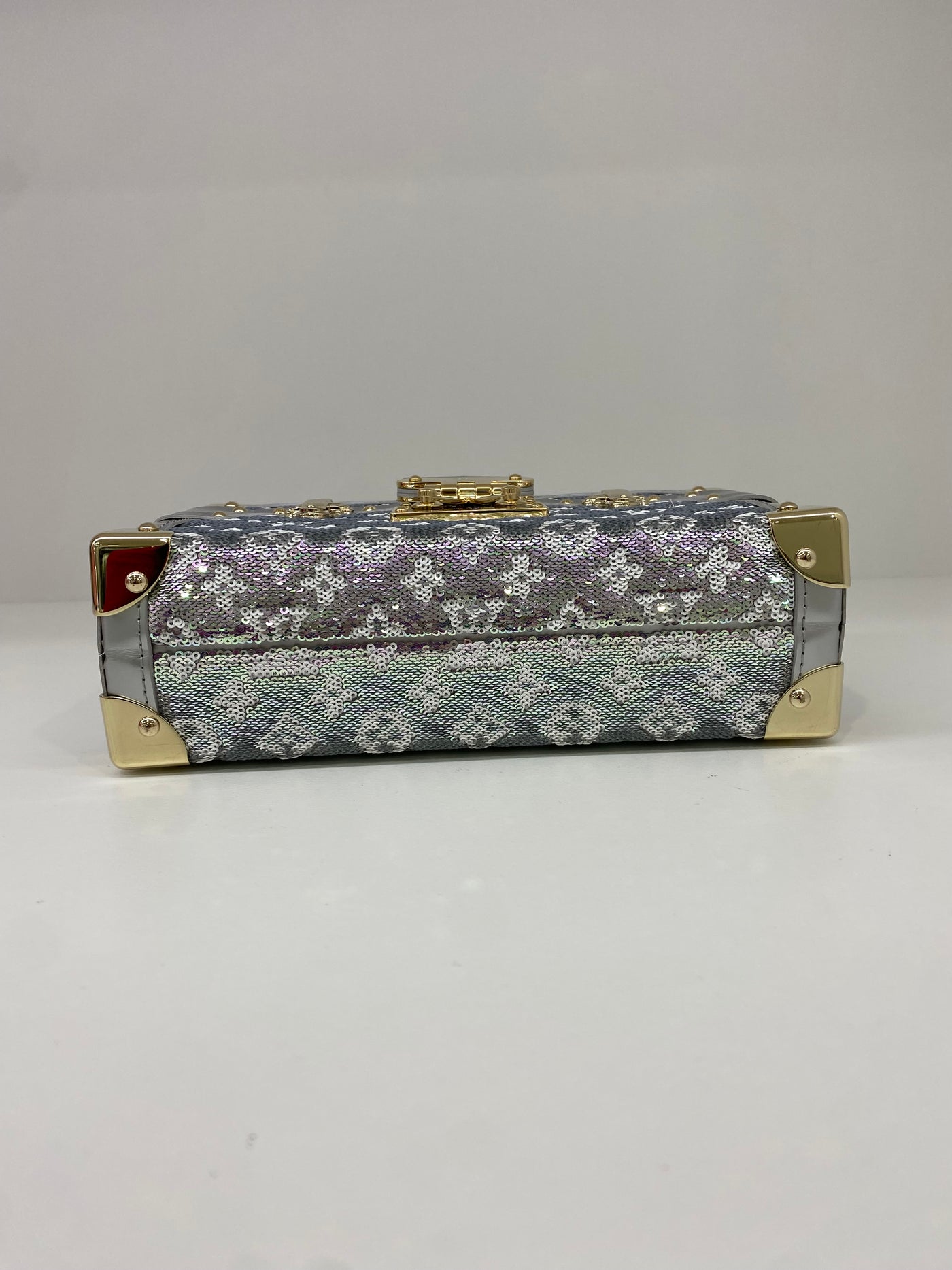 Louis Vuitton Petite Malle Silver & Purple Sequin *Limited Edition*