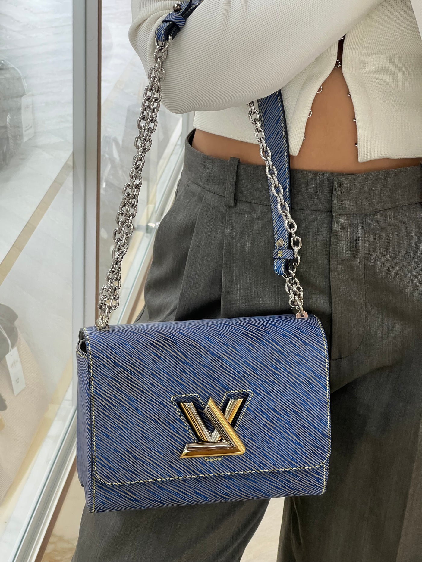 Louis Vuitton Twist MM Blue
