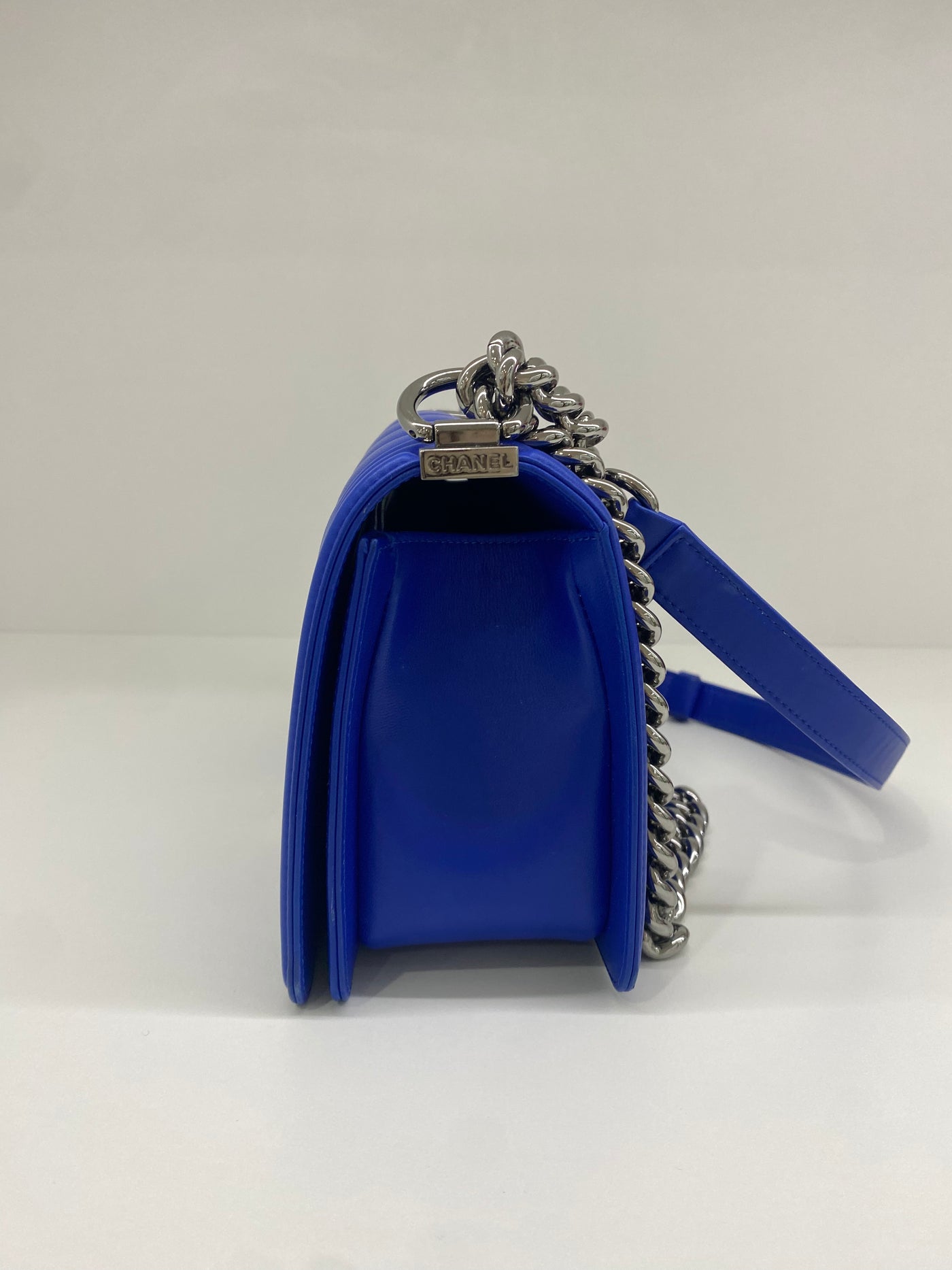 Chanel Boy Bag Medium - Electric Blue (series 24)