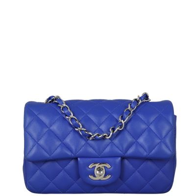 Chanel Classic Flap Rectangle Mini - Blue SHW (OE)