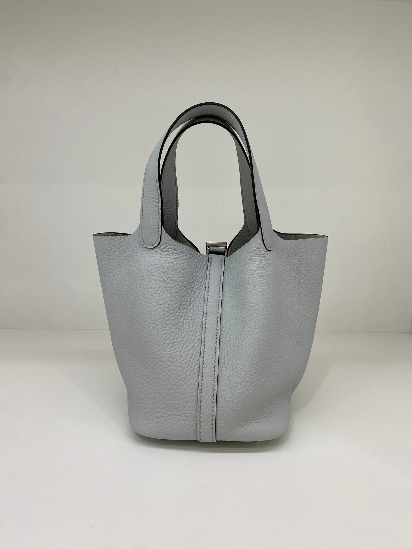 Hermes Picotin 18 Togo Bleu Pale PHW