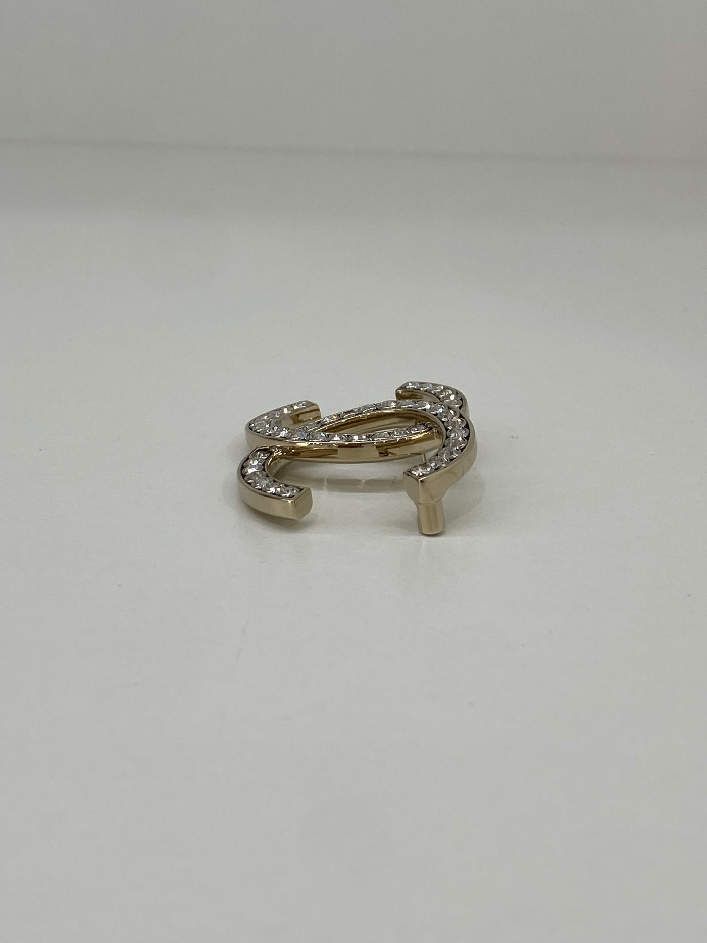 Chanel CC Diamante Brooch