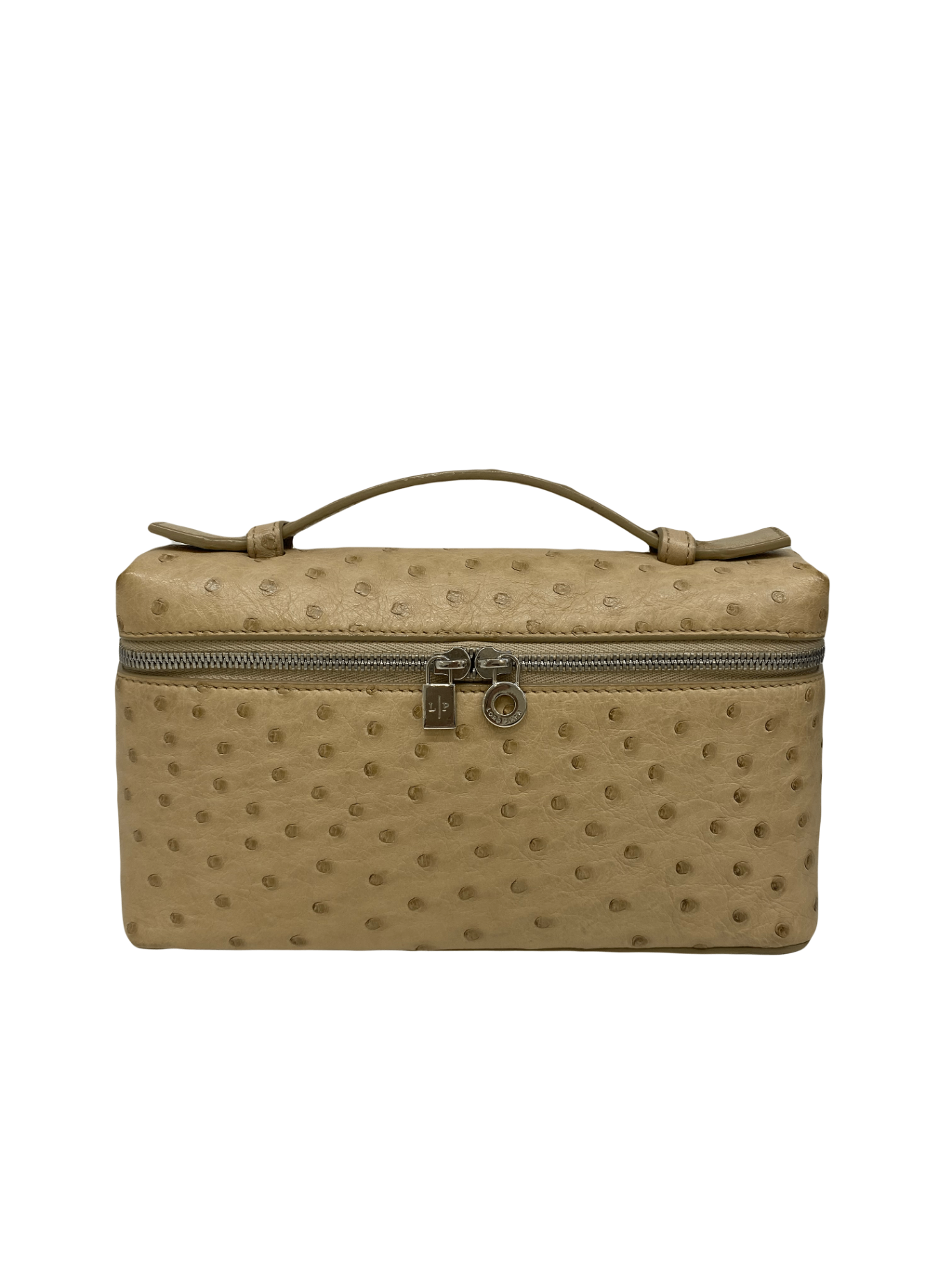 Loro Piana L19 Pouch Ostrich Beige SHW