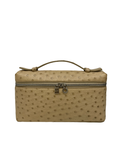 Loro Piana L19 Pouch Ostrich Beige SHW
