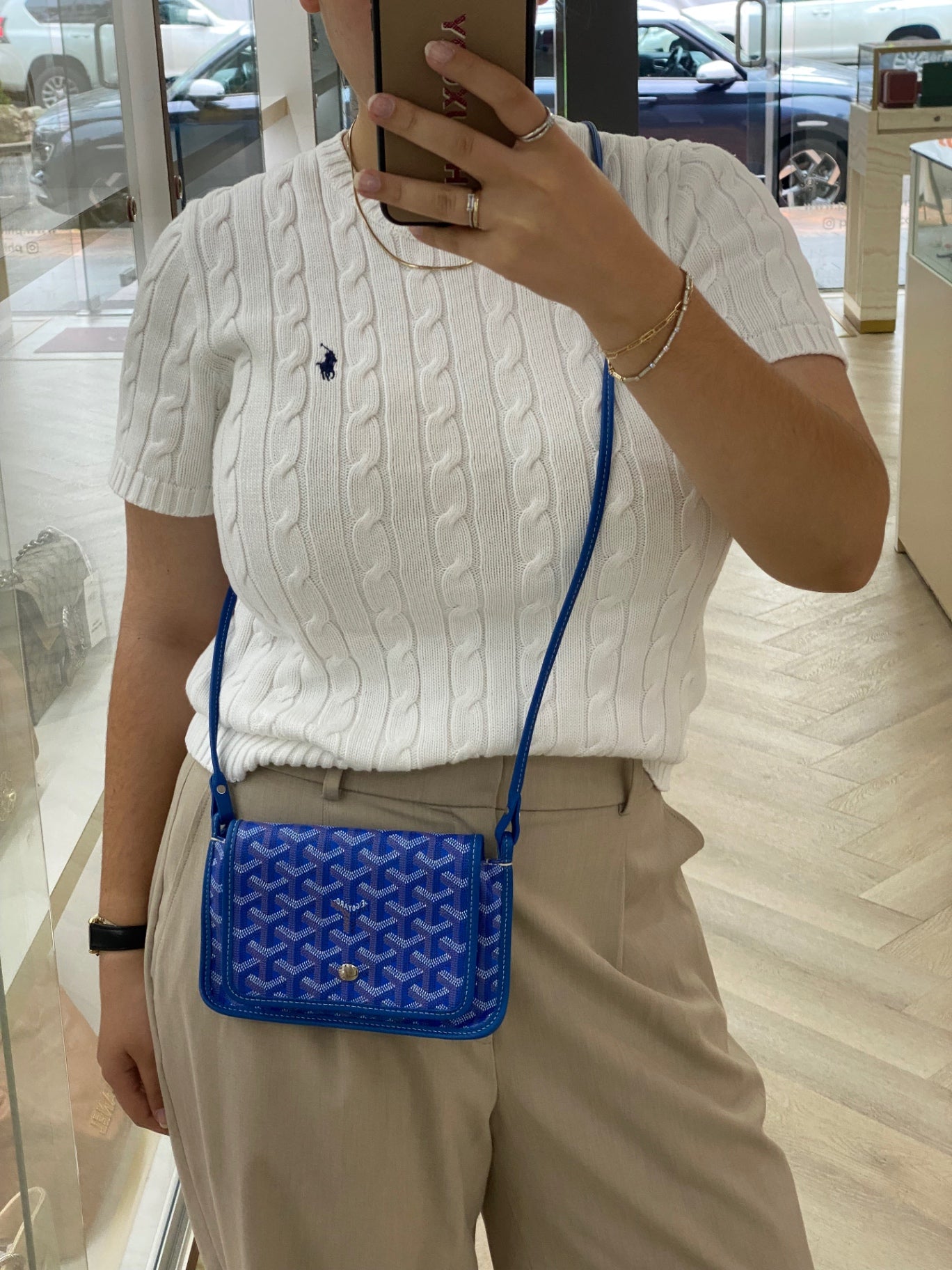 Goyard Plumet Bag Blue