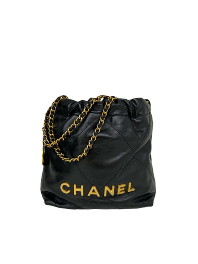 Chanel 22 Mini Black GHW