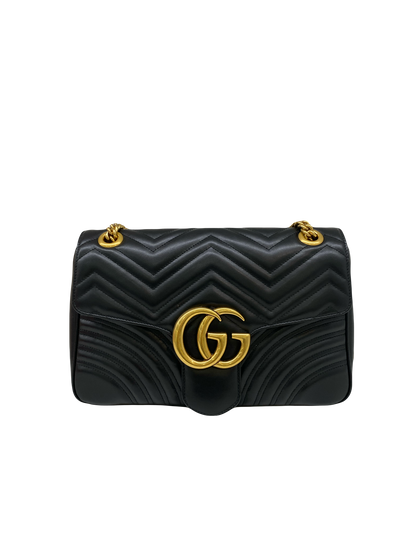 Gucci Marmont Black Large GHW