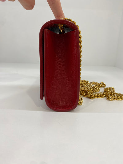 Saint Laurent Clutch Bag Red