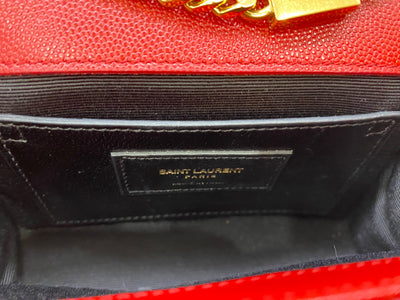 Saint Laurent Clutch Bag Red