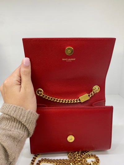 Saint Laurent Clutch Bag Red