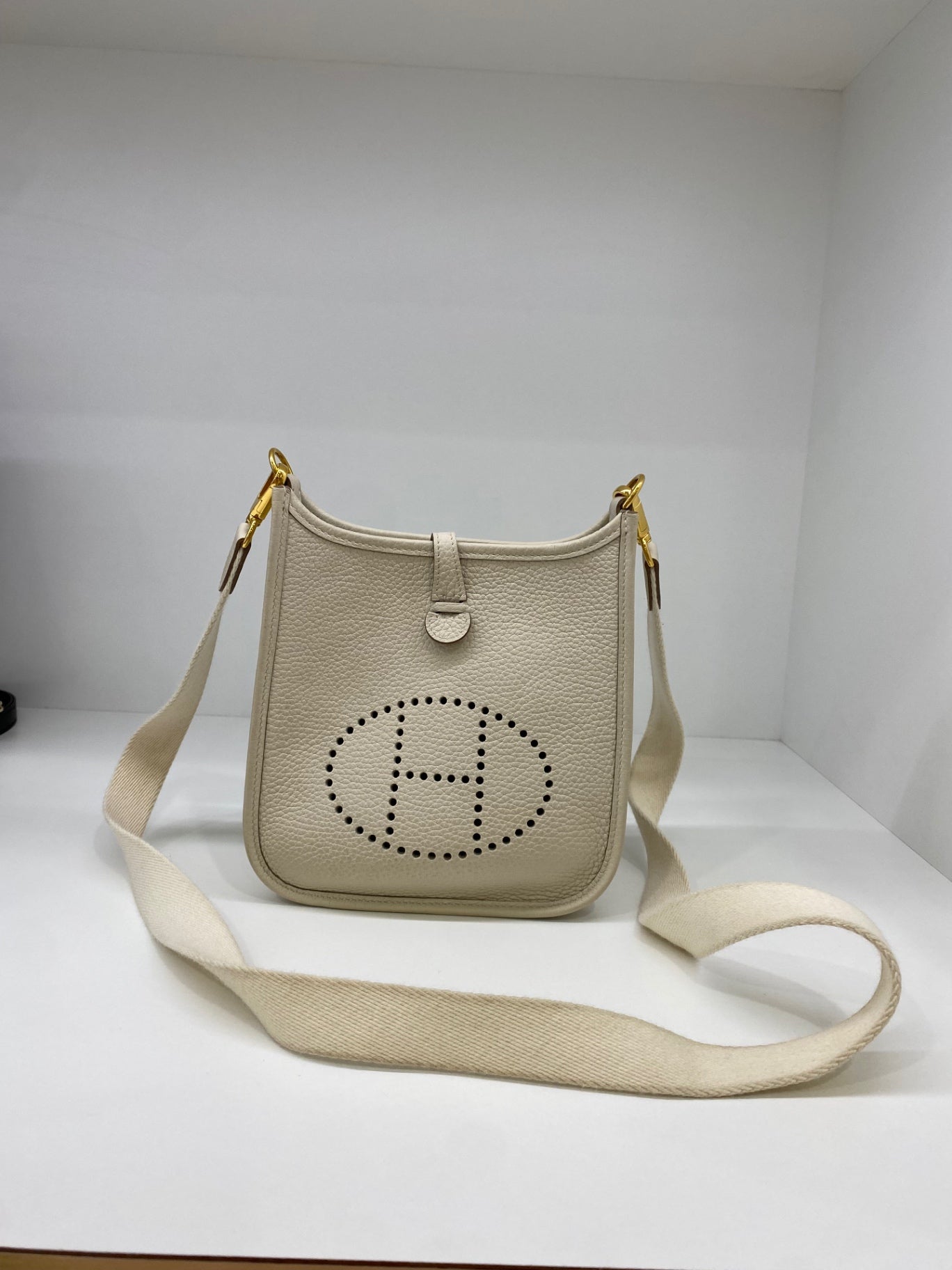Hermes Mini Evelyne Craie GHW