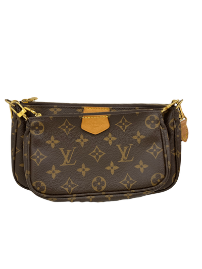 Louis Vuitton Clutch Bag Brown and gold