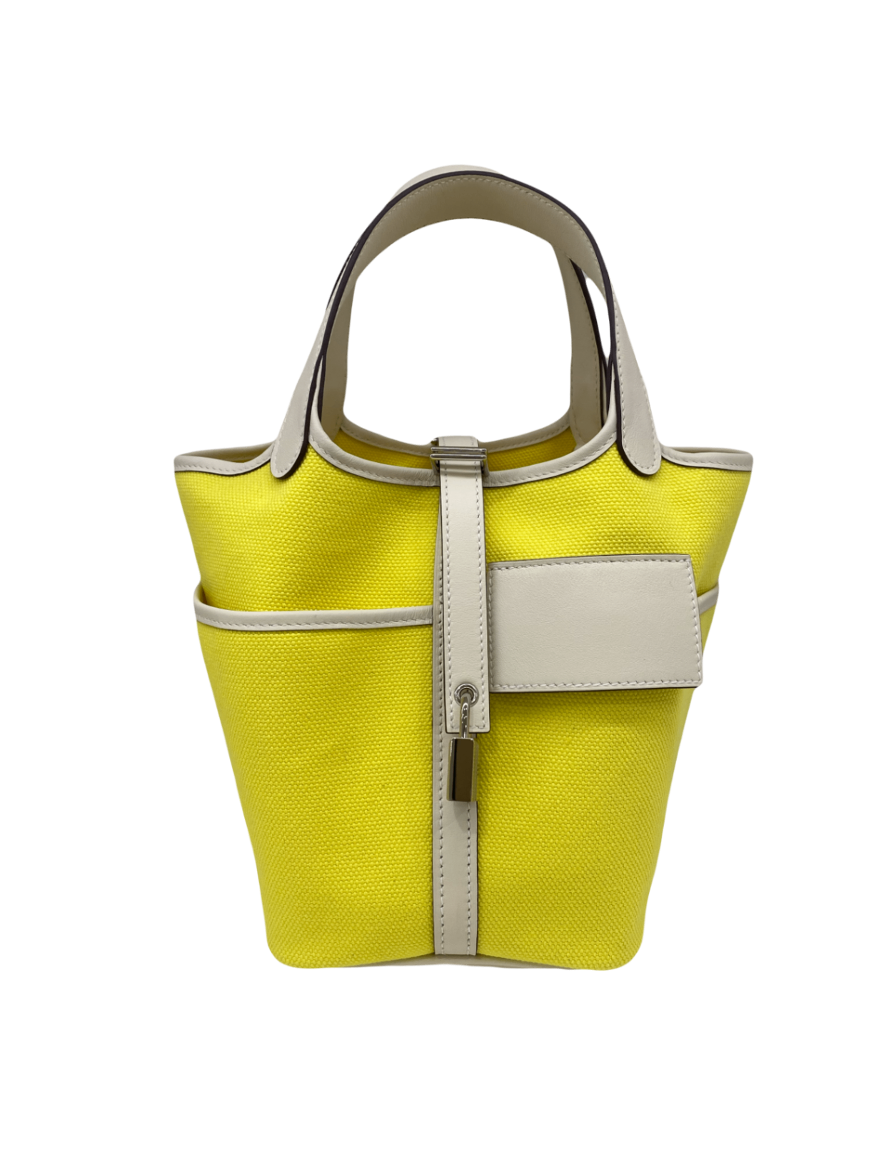 Unknown Handbag Yellow and White