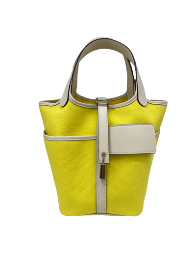 Unknown Handbag Yellow and White