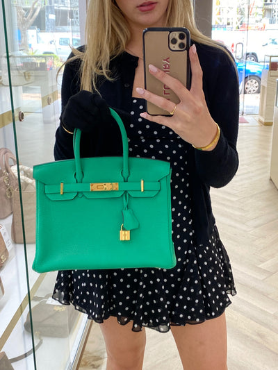 Hermès Birkin 30 Menthe GHW