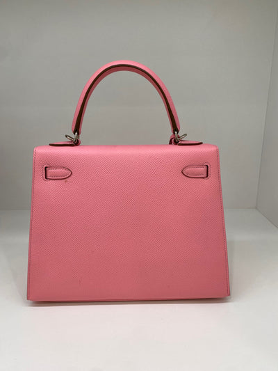 Hermes Kelly 25 Rose Confetti PHW