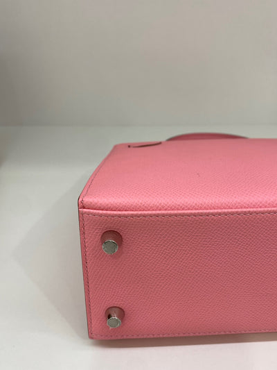 Hermes Kelly 25 Rose Confetti PHW