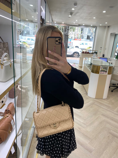 Chanel Shoulder Bag Beige