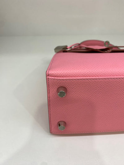 Hermes Kelly 25 Rose Confetti PHW