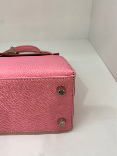 Hermes Kelly 25 Rose Confetti PHW