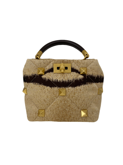 Not specified Handbag Beige and black