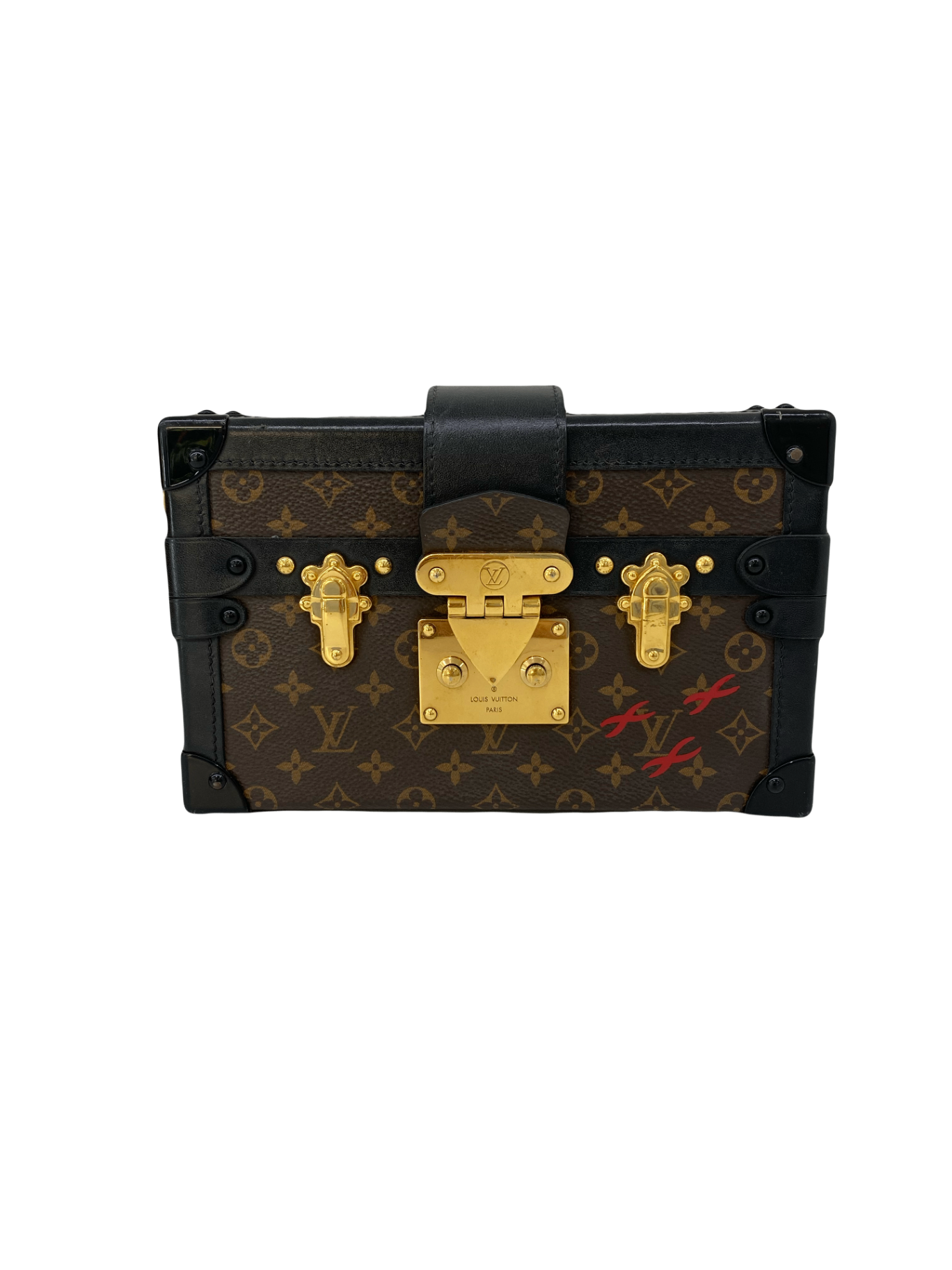 Louis Vuitton Bag Brown and black with gold accents