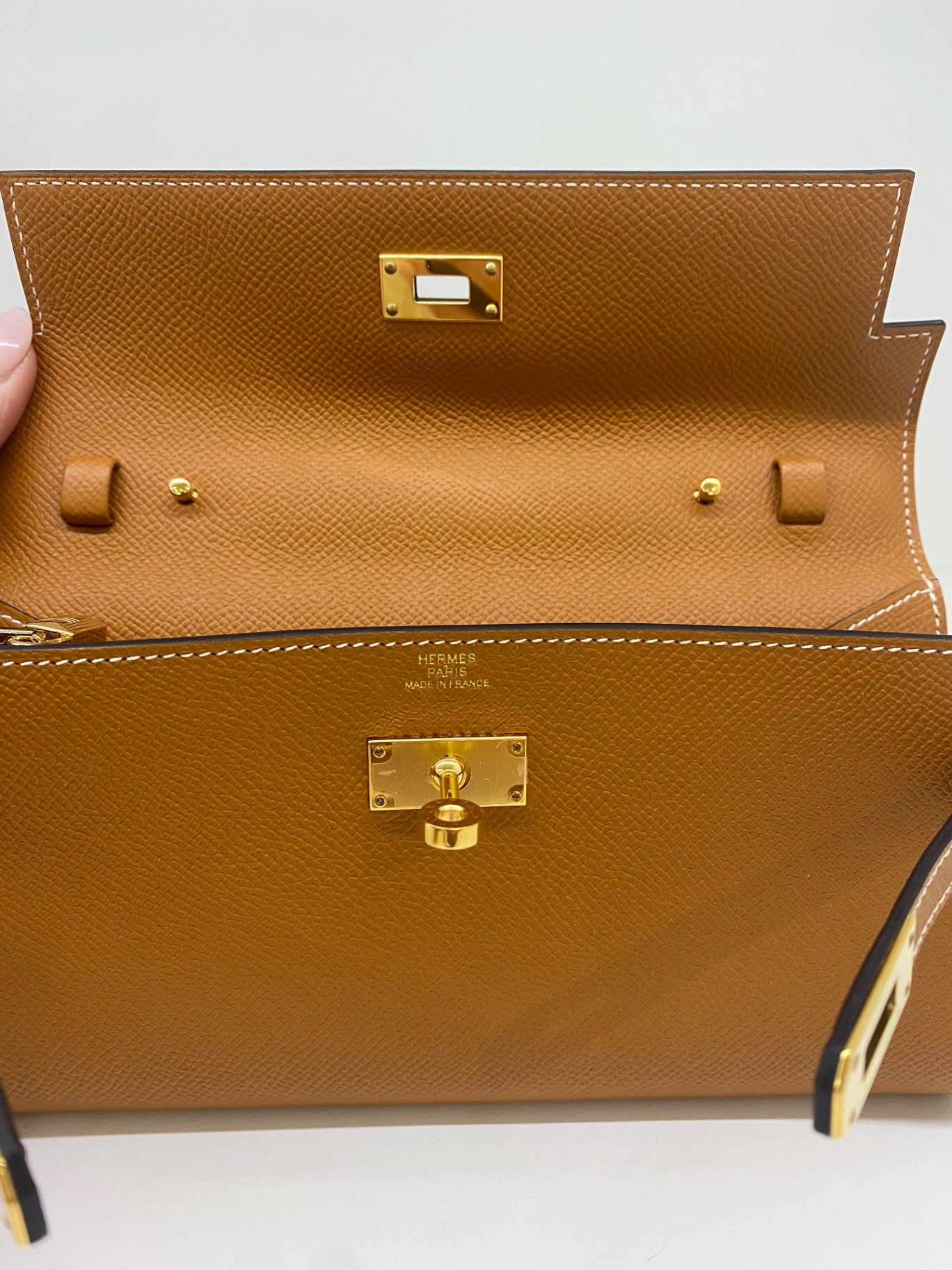 Hermes Clutch Bag Brown