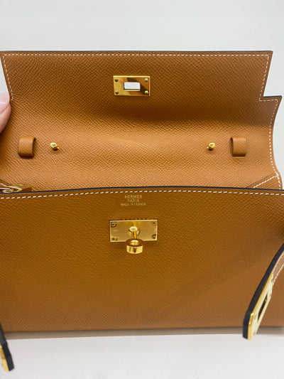 Hermes Clutch Bag Brown