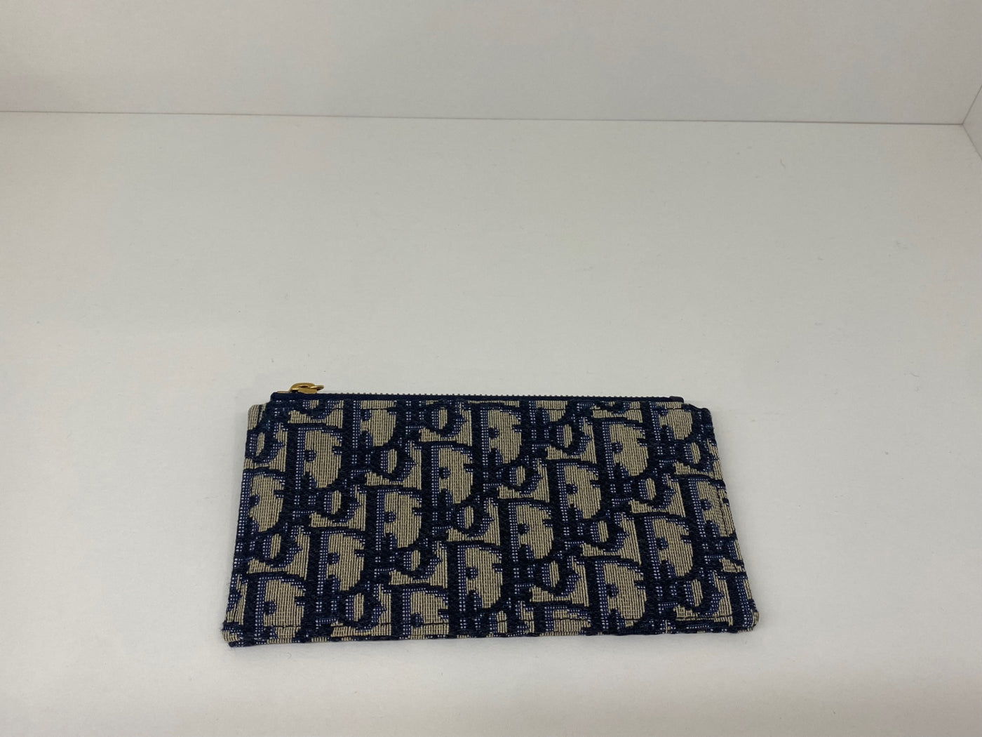 Dior Clutch Bag Beige and navy blue