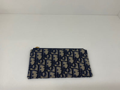 Dior Clutch Bag Beige and navy blue