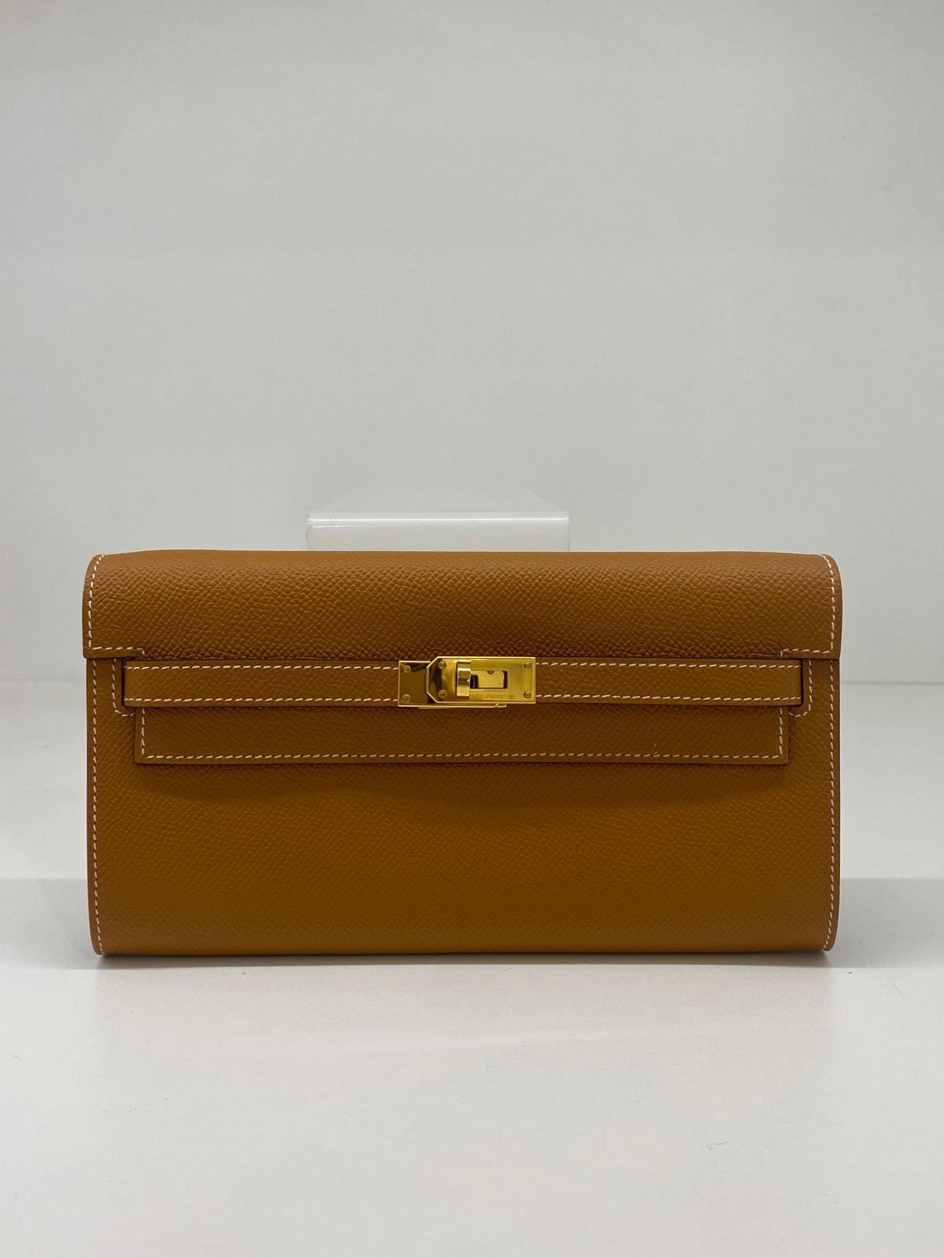 Hermes Clutch Bag Brown