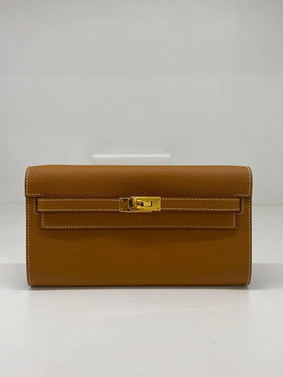 Hermes Clutch Bag Brown