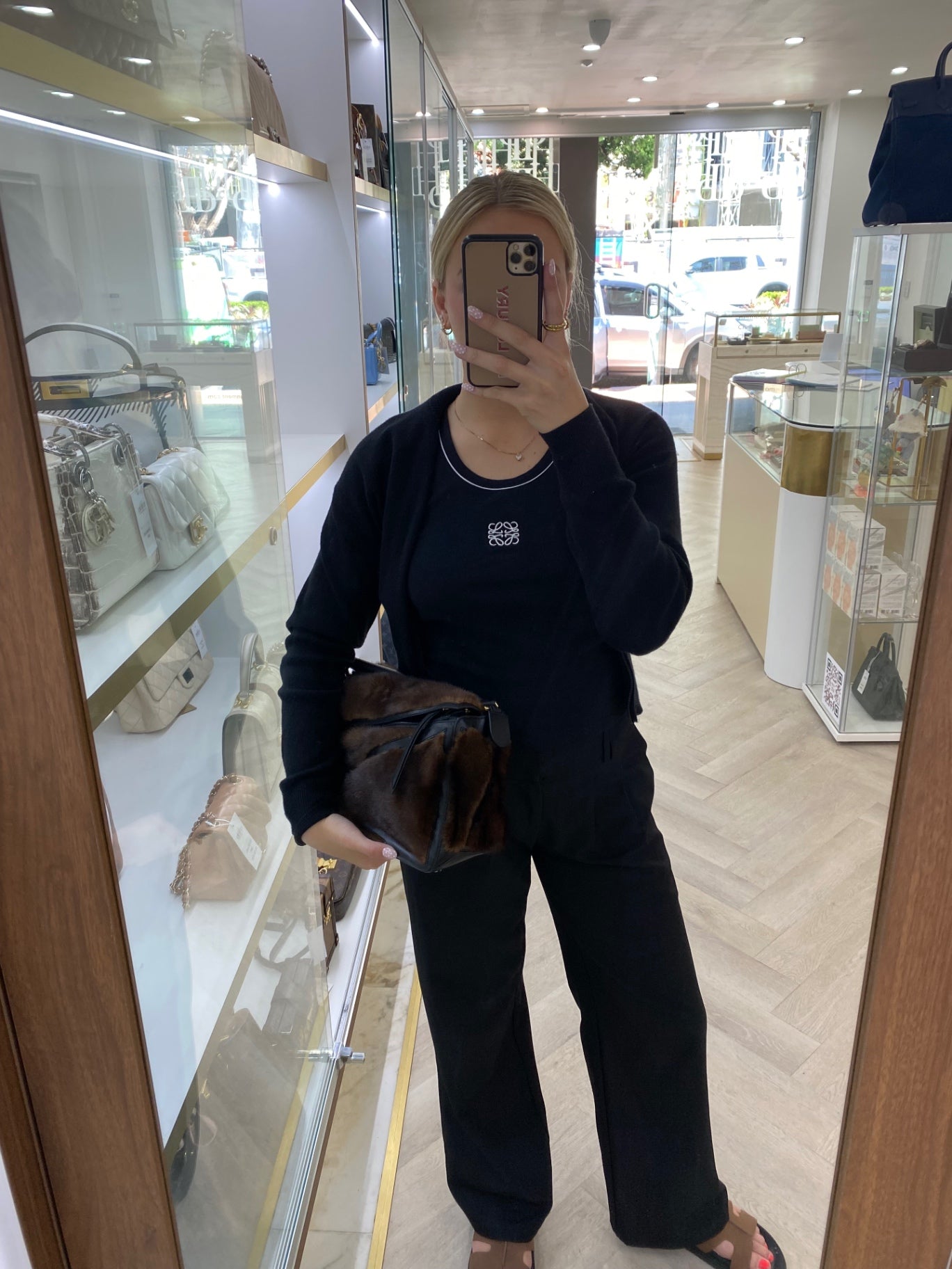 Unknown Shoulder Bag Brown and Black