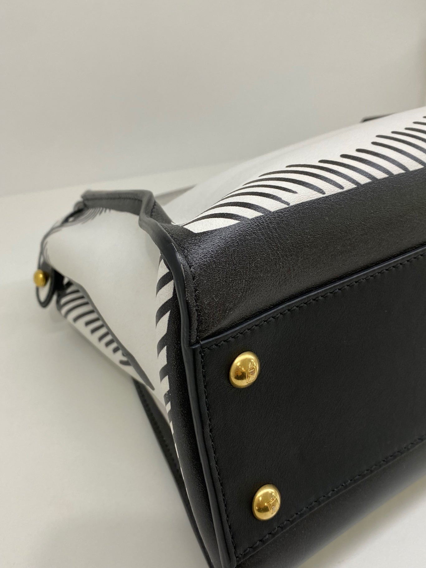 Fendi Handbag White and black