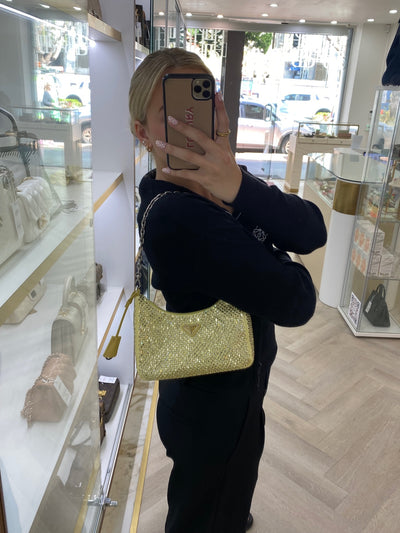 Prada Clutch Bag Yellow