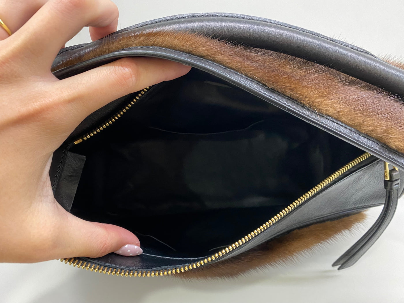 Unknown Shoulder Bag Brown and Black