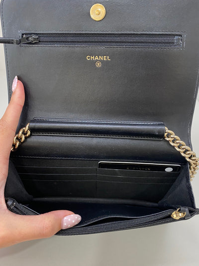 Chanel Boy WOC Black