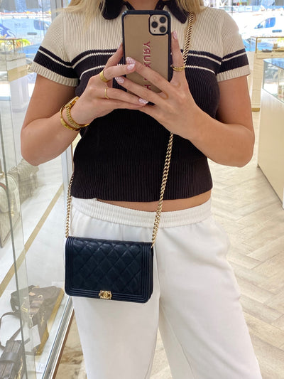Chanel Boy WOC Black