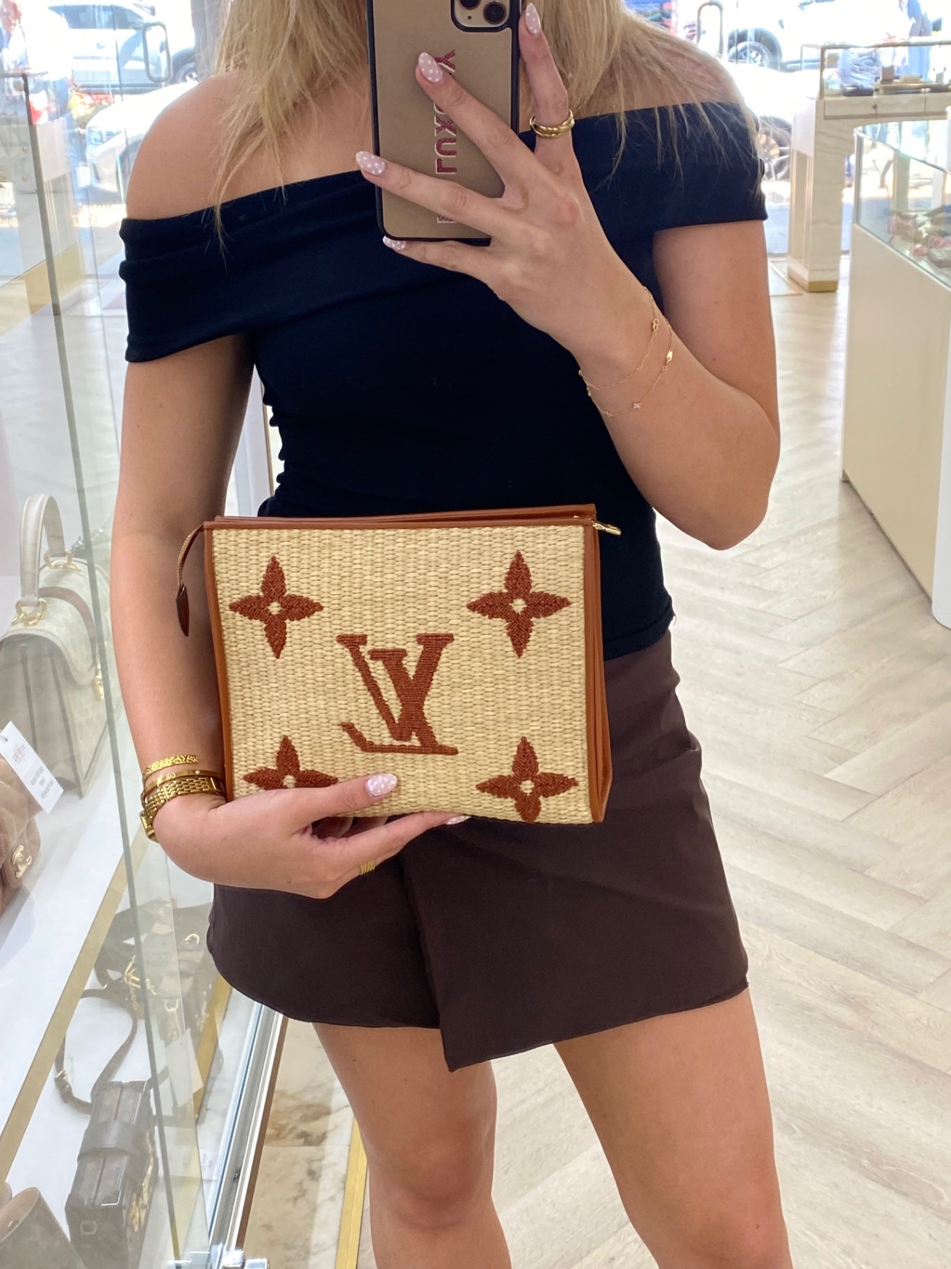 Louis Vuitton Raffia Monogram Giant Toiletry Pouch