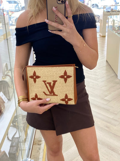 Louis Vuitton Raffia Monogram Giant Toiletry Pouch