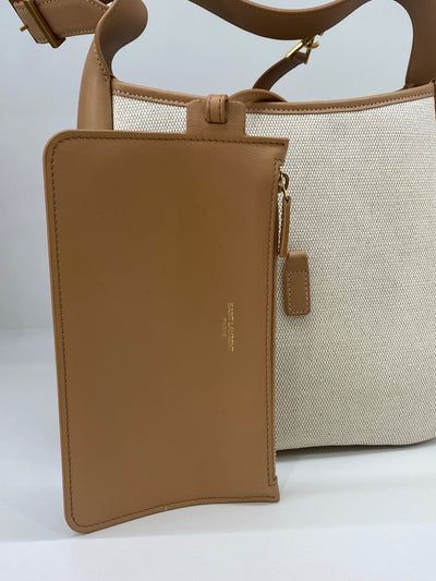 YSL (Saint Laurent) Handbag Beige and tan