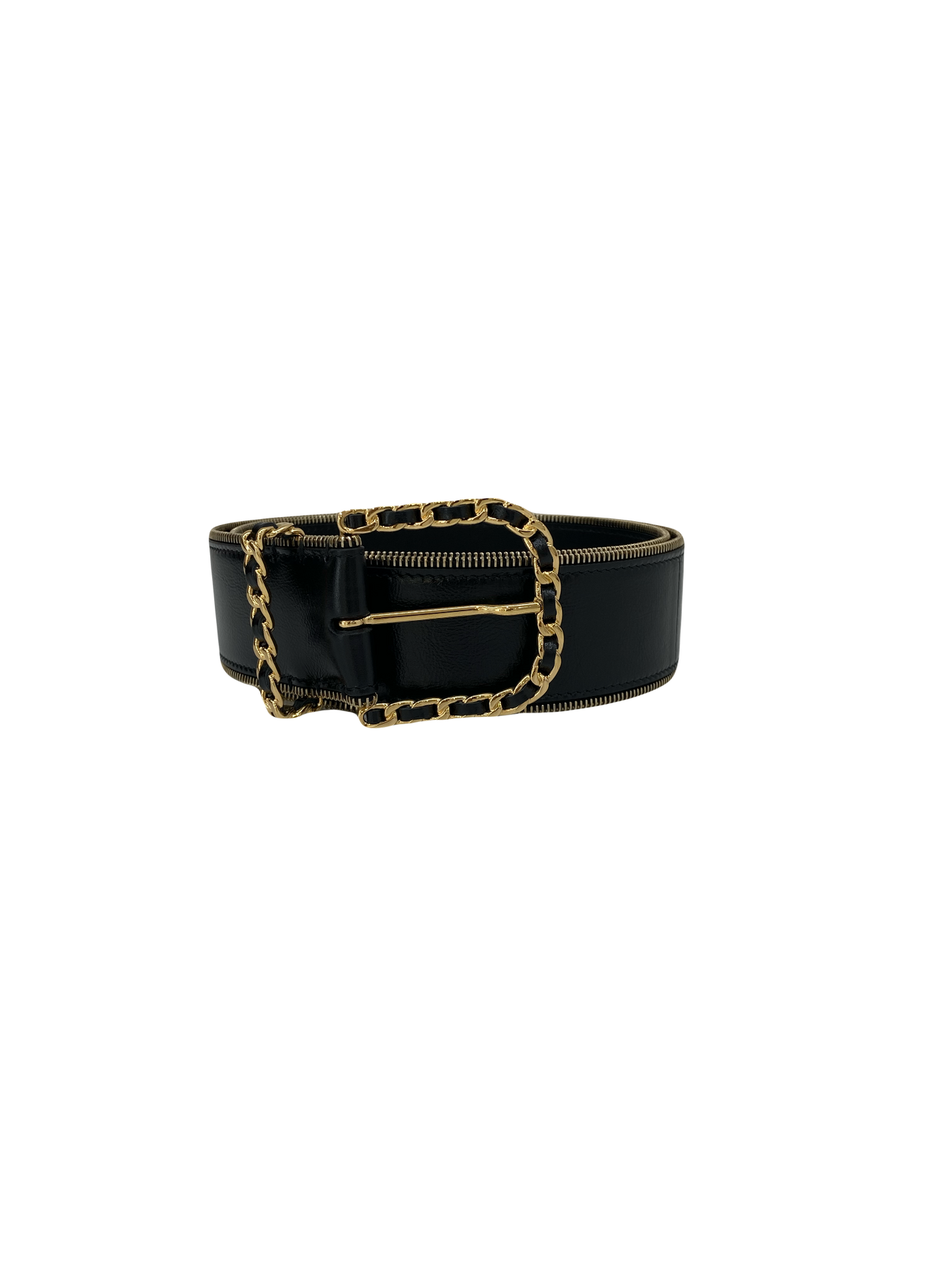 Unbranded Belt Black and Gold
