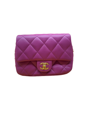 Chanel Square Coco Crush Flap Fuchsia GHW