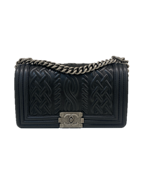 Chanel Boy Bag Medium Black SHW