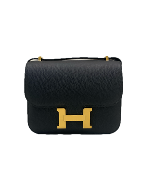 Hermès Constance 18 Epsom Noir GHW